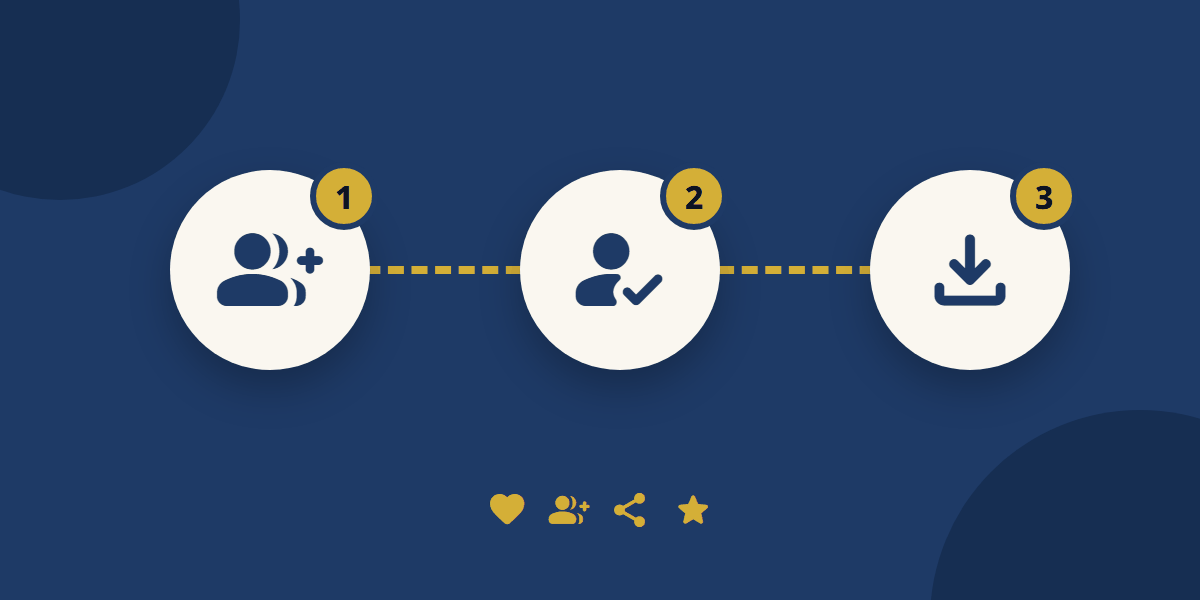 Three steps: join the community, become a tester, install the app